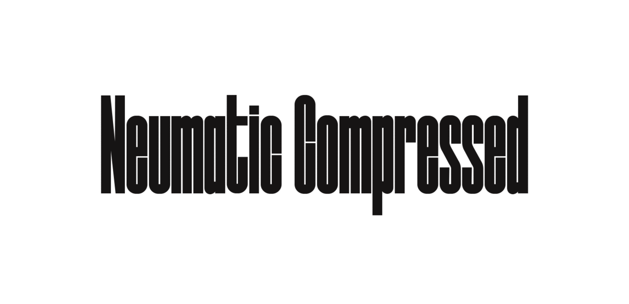 Neumatic Compressed Font preview